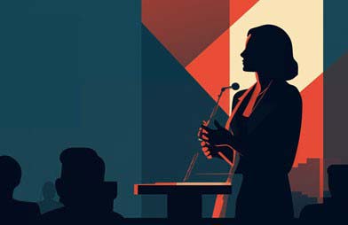 Conference Speaker graphic.