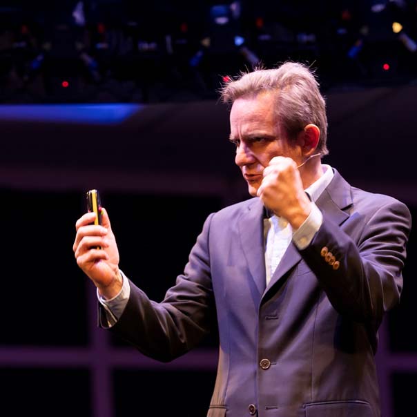 Robert Guest on stage